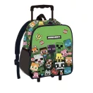 Minecraft Characters rollbarer Kindergartenrucksack 3D, Tasche 32 cm