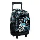 Gamer Press Start premium Roll-Schultasche, Rucksack 44 cm