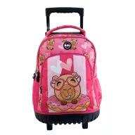 Capybara Donut Premium Roll-Schultasche, Tasche 44 cm