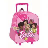   Barbie Dream Squad 3D-Rucksack mit Rollen für Kindergartenkinder, Tasche 32 cm