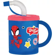 Spiderman Spidey Strohhalm Becher, Kunststoff 210 ml