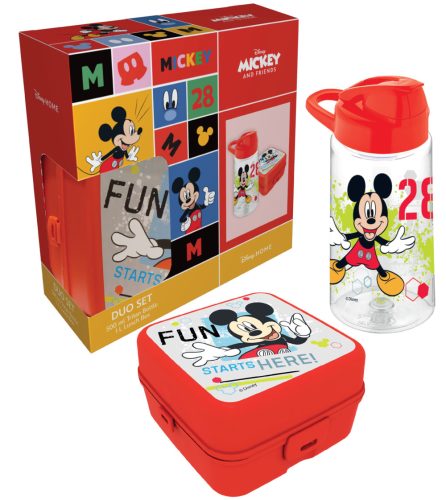 Disney Mickey Fun Brotdose + Plastikflasche Set