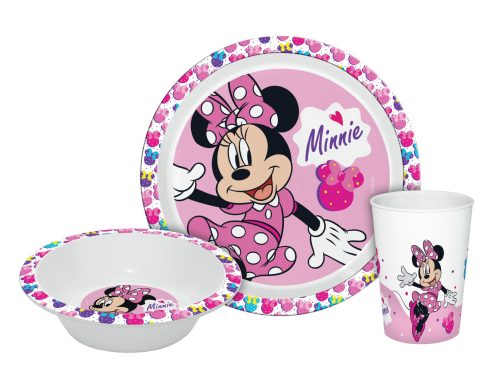 Disney Minnie Happy Essgeschirr, Mikro-Plastik Set in Box
