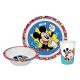 Disney Mickey Yes Essgeschirr, Mikro-Plastik Set in Box