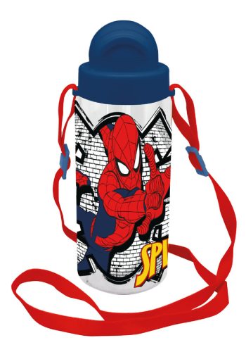 Spiderman Brick Kunststoff-Trinkflasche mit Trageschlaufe 500ml