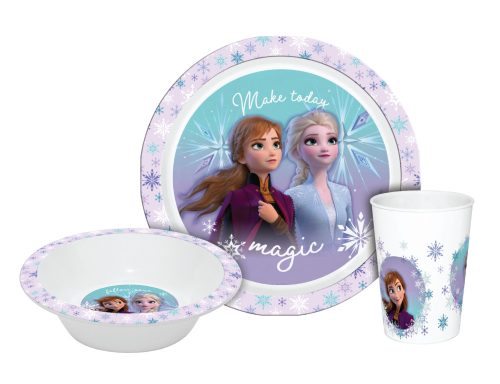 Disney Eiskönigin Magic Essgeschirr, Mikro-Plastik Set in Box