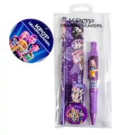 K-pop Demon Hunters Purple 5-teiliges Schreibset
