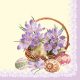 Ostern Crocuses in a Basket Serviette 20 Stk 33x33 cm