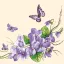 Blume Violet Servietten 20er Pack 33x33 cm
