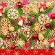 Weihnachten Wooden Decorations Servietten 20er Pack, 33x33 cm