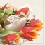 Ostern Eggs & Catkins Servietten 20er Pack, 33x33 cm