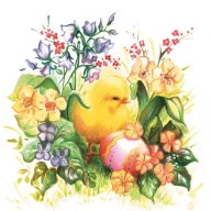 Ostern Chicken Servietten 20er-Pack, 33x33 cm