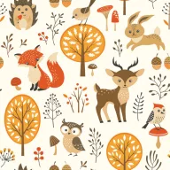 Tiere Forest Friends Serviette 20 Stk 33x33 cm
