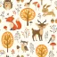 Tiere Forest Friends Serviette 20 Stk 33x33 cm