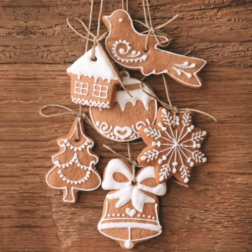 Weihnachten Gingerbread Cookies Servietten 20er Pack, 33x33 cm