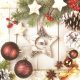 Weihnachten Wooden Star Servietten 20er Pack, 33x33 cm