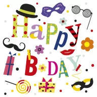Geburtstag Funny Happy Birthday Serviette 20 Stk 33x33 cm
