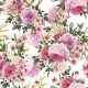 Blume Rose Twigs with Leaves Servietten 20 Stk. 33x33 cm