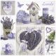 Blume Collage Lavendel Serviette 20 Stk 33x33 cm