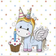 Einhorn Sweet Serviette 20 Stk 33x33 cm