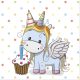 Einhorn Sweet Serviette 20 Stk 33x33 cm
