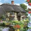 Farbe Countryfield Häuschen Serviette 20 Stk 33x33 cm