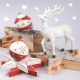 Weihnachten White Reindeer Servietten 20er Pack, 33x33 cm