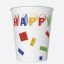 Geburtstag Building Blocks Happy Birthday Papierbecher 8er-Set 250 ml