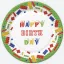 Geburtstag Building Blocks Happy Birthday Pappteller 8er-Set, 22,7 cm