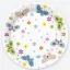 Schmetterling With Flowers Pappteller 8 Stk. Set, 22,7 cm