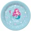 Meerjungfrau Pastel Papierteller 8 Stk 18 cm