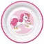 Einhorn Pink Heart Papierteller 8 Stück 18 cm