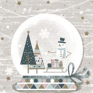 Weihnachten Glassball Servietten 20er Pack, 33x33 cm