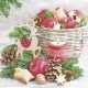 Weihnachten Wood Reindeer Servietten 20er Pack, 33x33 cm