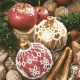 Weihnachten Lace Red&Gold Baubles Servietten 20er Pack, 33x33 cm