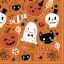 Halloween Orange Booo Serviette, 20 Stück, 33x33 cm