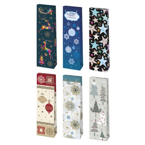 Weihnachten Patterned Papier Weintasche 12x40x9 cm