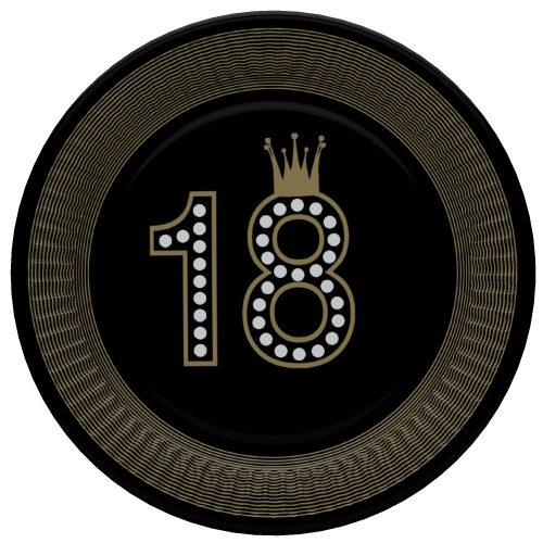 Geburtstag Hollywood Style Happy Birthday 18 Pappteller 8 Stk 18 cm