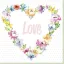 Liebe Blossom Serviette 20 Stück 33x33 cm