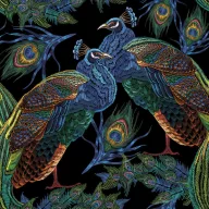 Tiere Peacocks with Feathers Serviette 20 Stück 33x33 cm