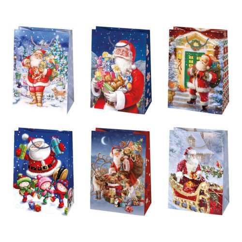 Weihnachten Gift Giving Papier-Geschenktasche, 23x32x11 cm