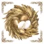 Ostern Golden Eggs in Nest Serviette 20 Stk 33x33 cm