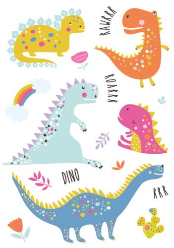 Dinosaurier Roar A/4 Gummiband-Mappe