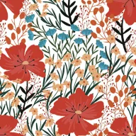 Blume Wild Flowers Mohnserviette 20 Stk 33x33 cm