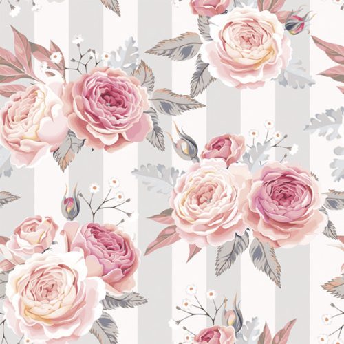 Blume Grey Stripes Rosenserviette 20er Pack, 33x33 cm