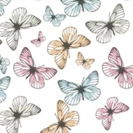 Schmetterling Light Serviette 20 Stück 33x33 cm