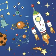 Platz Rockets&Aliens Servietten 20er Pack 33x33 cm