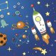 Platz Rockets&Aliens Servietten 20er Pack 33x33 cm