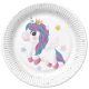 Einhorn Magical Pappteller 8er Pack 22,7 cm