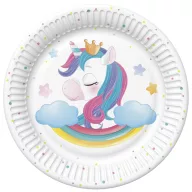 Einhorn Magical Papierteller 8er-Set, 18 cm